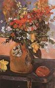 Paul Gauguin Still life with flowers (mk07) oil painting reproduction